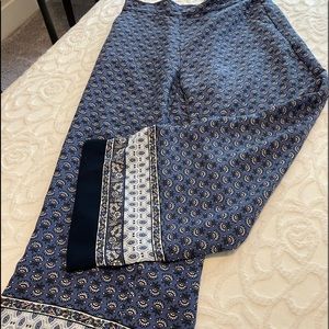 LOFT wide-leg boho print pant in excellent condition, size PS.